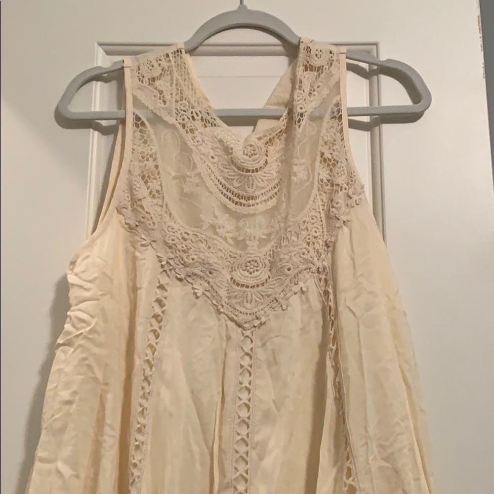 Off white dress with lace detailing!